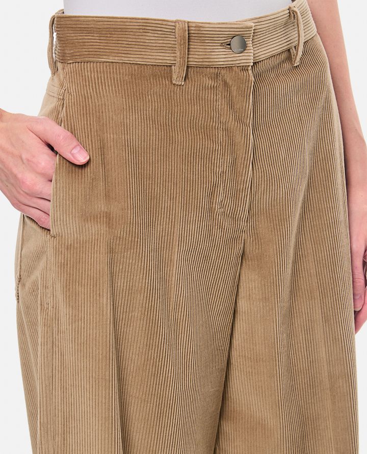 S Max Mara - PANTALONI UDINE IN VELLUTO A GAMBA LARGA_4