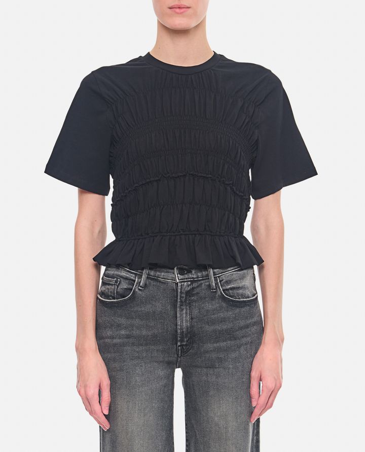 Cecilie Bahnsen - OASIS SHORT SLEEVE SMOCK T-SHIRT WITH OPEN BACK_1