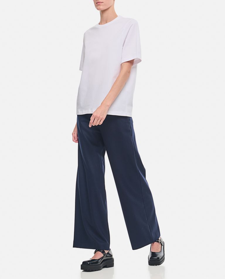 S Max Mara Ermes Five Pockets Wool Pants In Blue