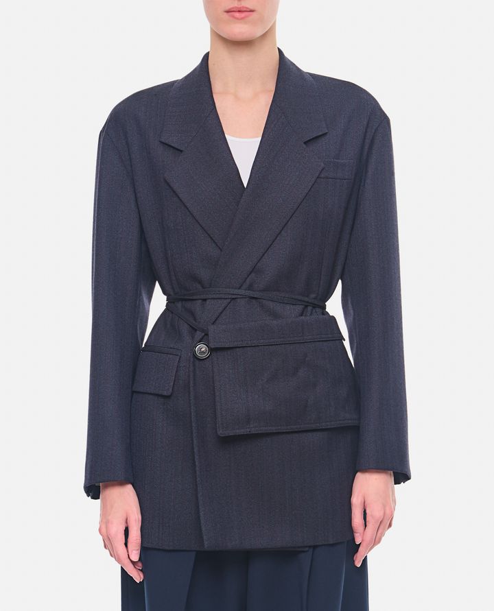 Bottega Veneta - SUBTLE STRIPE WOOL OVERSIZE JACKET_1