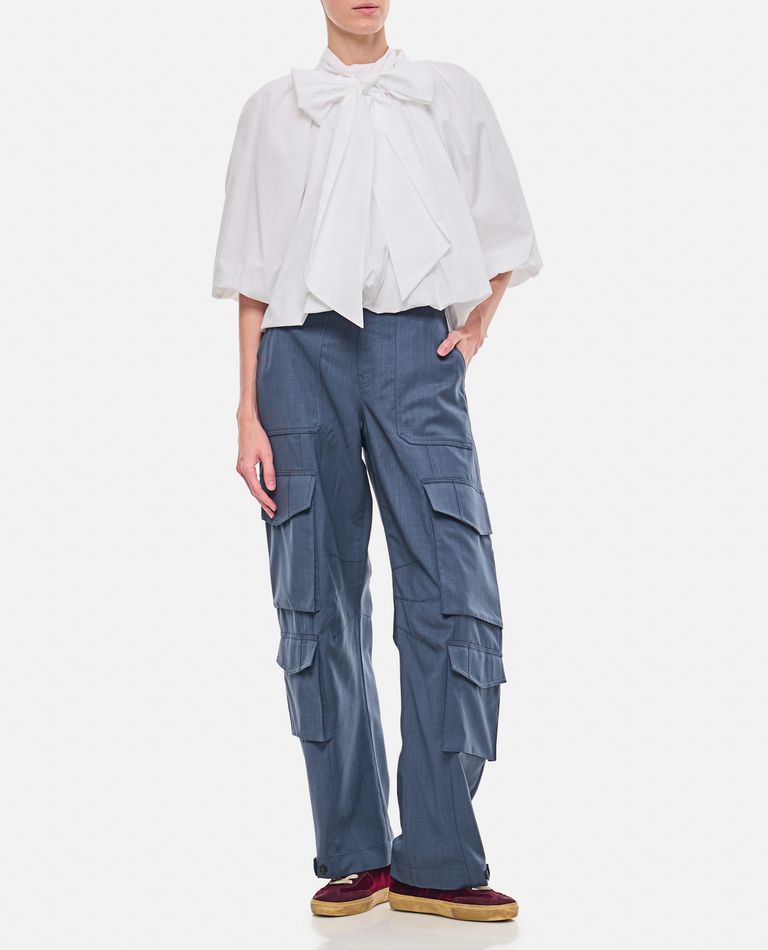 Shop Golden Goose Tailored Cargo Pants In Blue