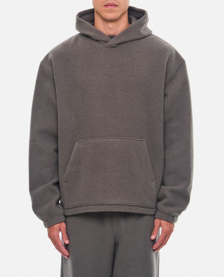 Shop Rier Fleece Hoodie In Grey