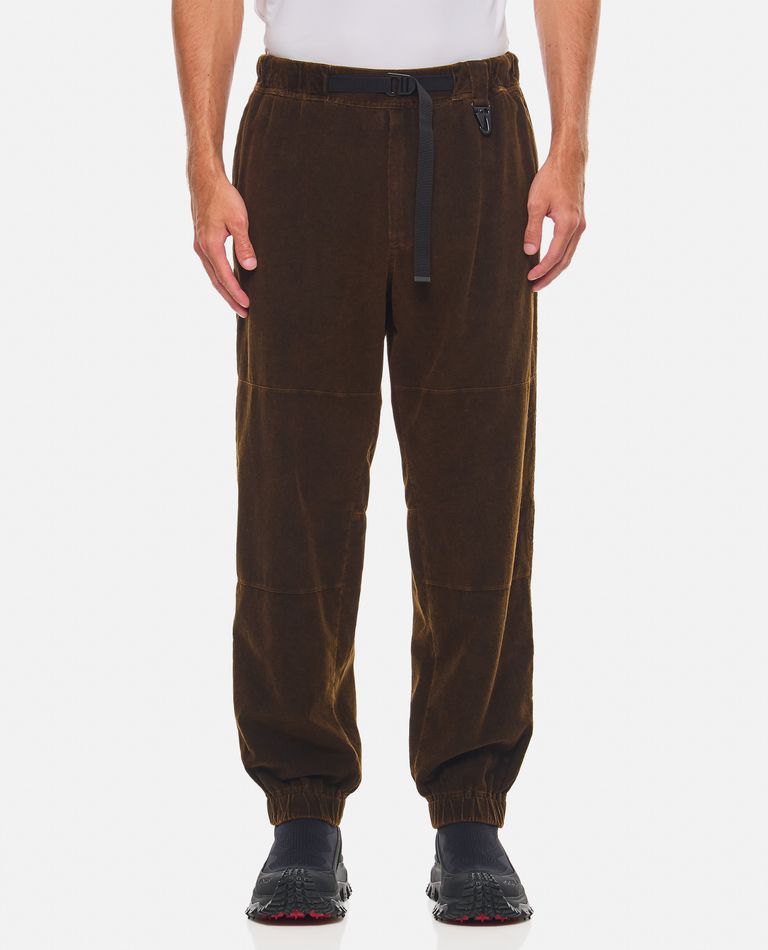 Moncler Brown Elasticated Waist Trouser In Brown