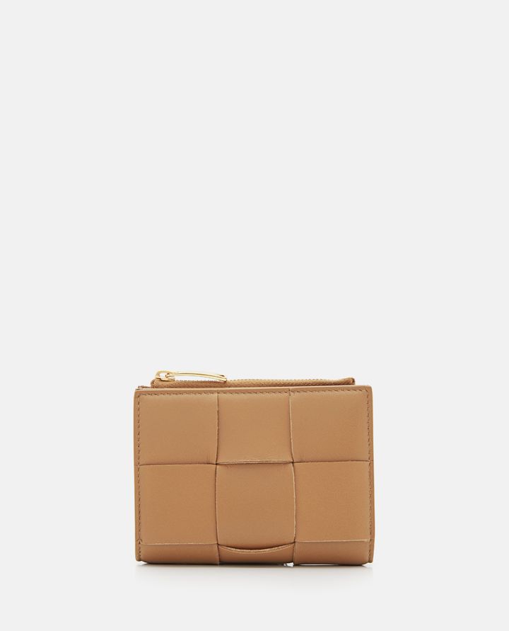 Bottega Veneta - BI FOLD LEATHER ZIP WALLET_4