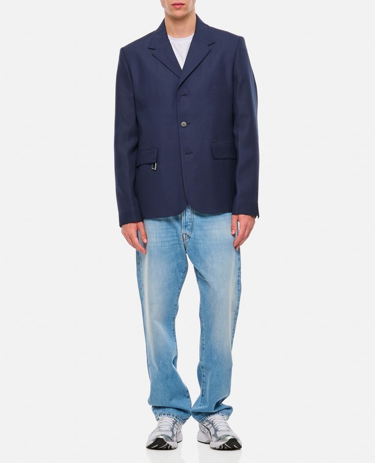 Shop Jacquemus Cabri Jacket In Blue