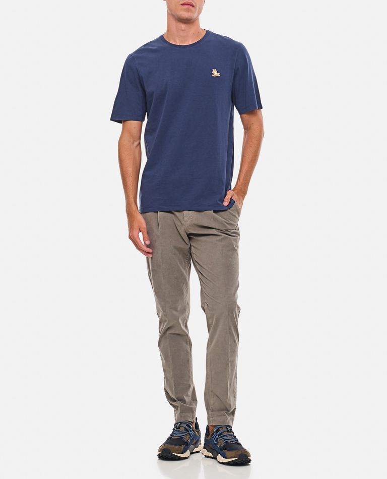 Pt01 Velvet Trousers In Grey