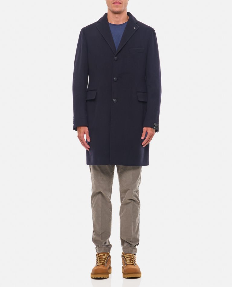 Shop Tagliatore Bruce Coat In Blue