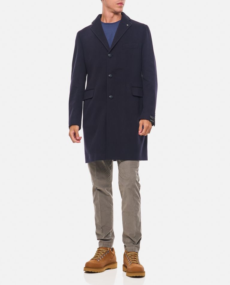 Shop Tagliatore Bruce Coat In Blue