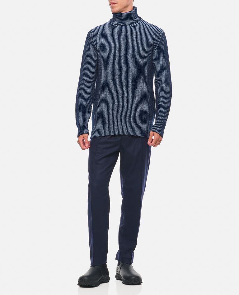 Shop Tagliatore Turtleneck In Blue