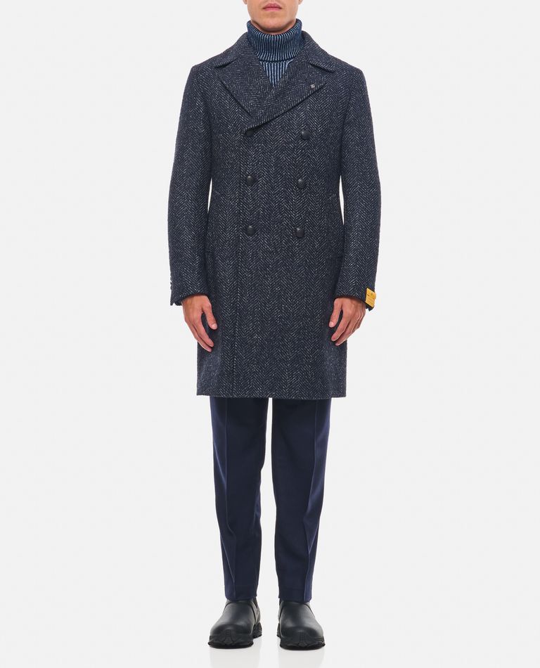 Shop Tagliatore Bruce Coat In Blue