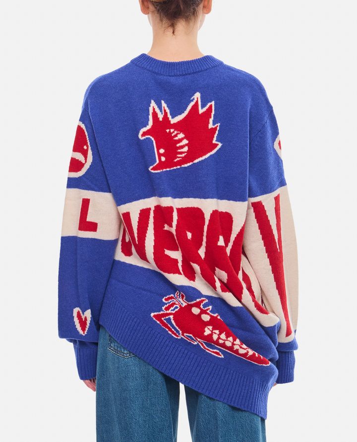 Charles Jeffrey Loverboy - MAGLIONE TOPSY TURVY CON LOGO LOVERBOY_3