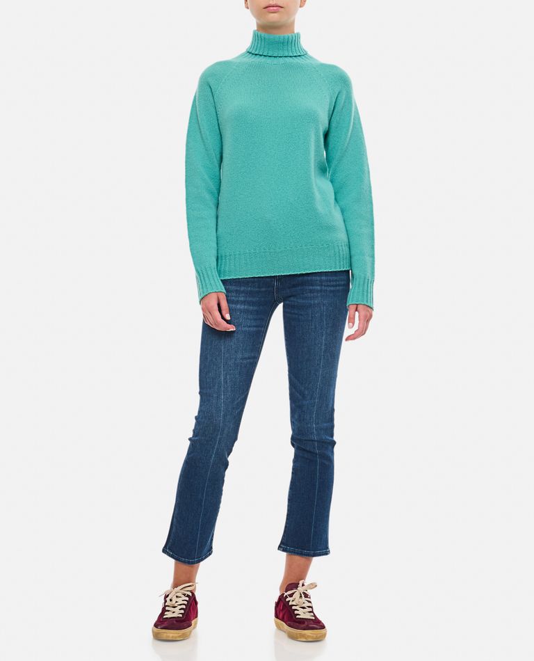 Shop Drumohr Turtleneck Sweater In Sky Blue