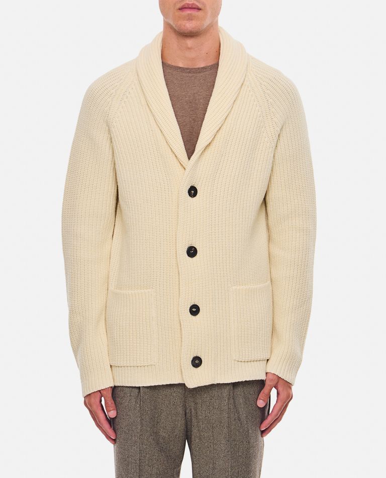 Shop Tagliatore Knit Blazer In White