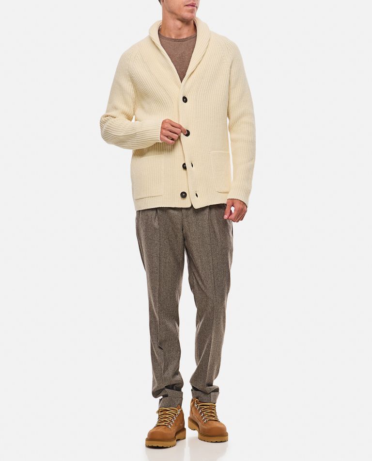 Shop Tagliatore Knit Blazer In White