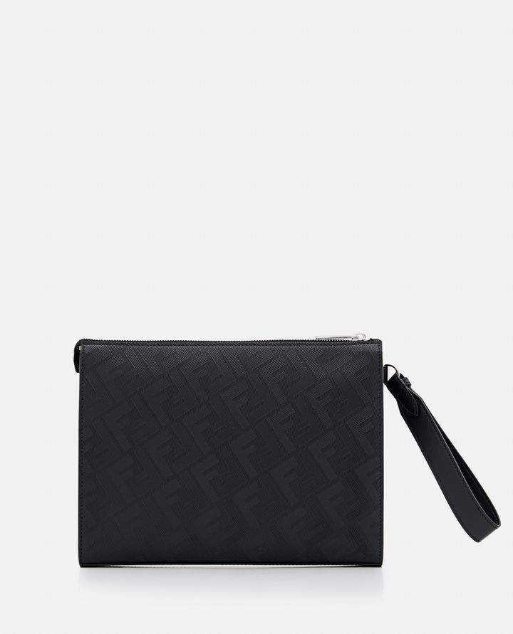 Fendi - LEATHER FF POUCH BAG_8