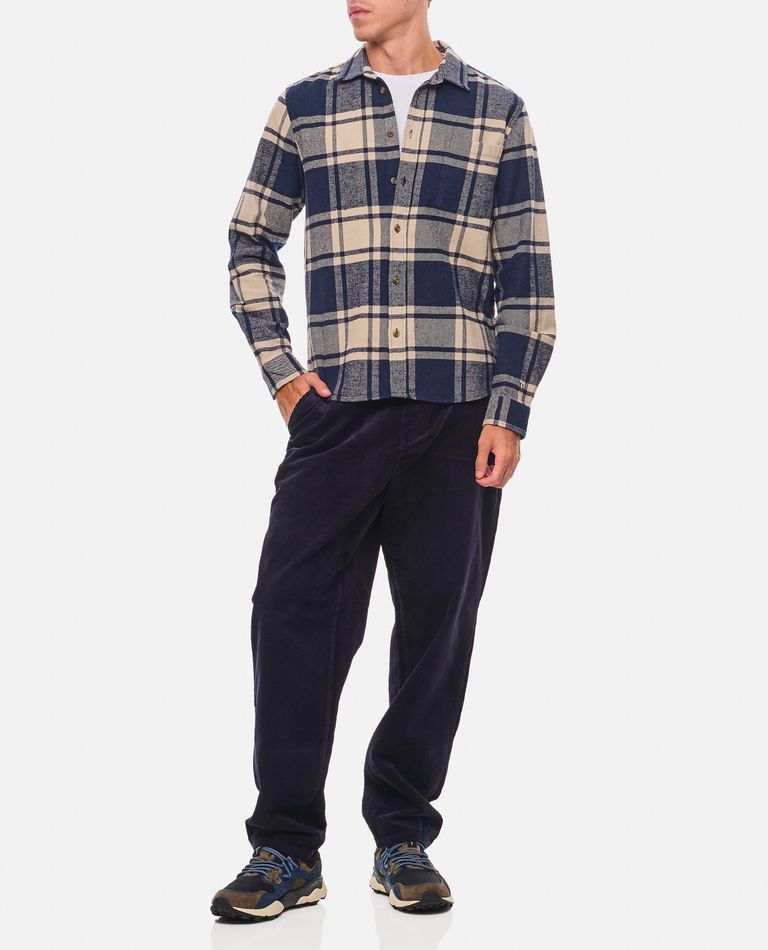 Shop Les Deux Jeremy Flannel Shirt In Multicolor