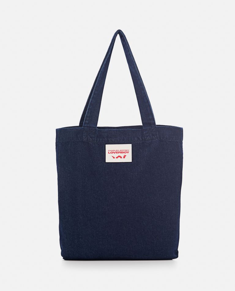 TOTE BAG WITH KNIT PATCH