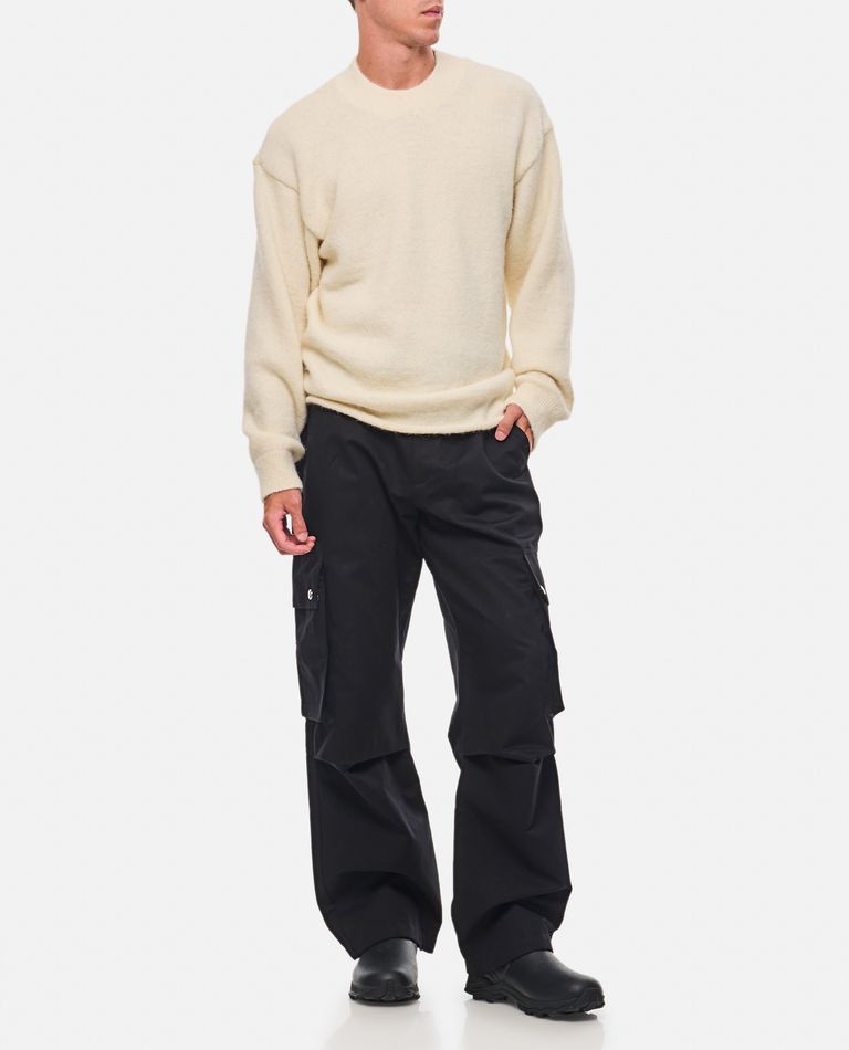 Shop Jacquemus Le Cargo Pants In Black