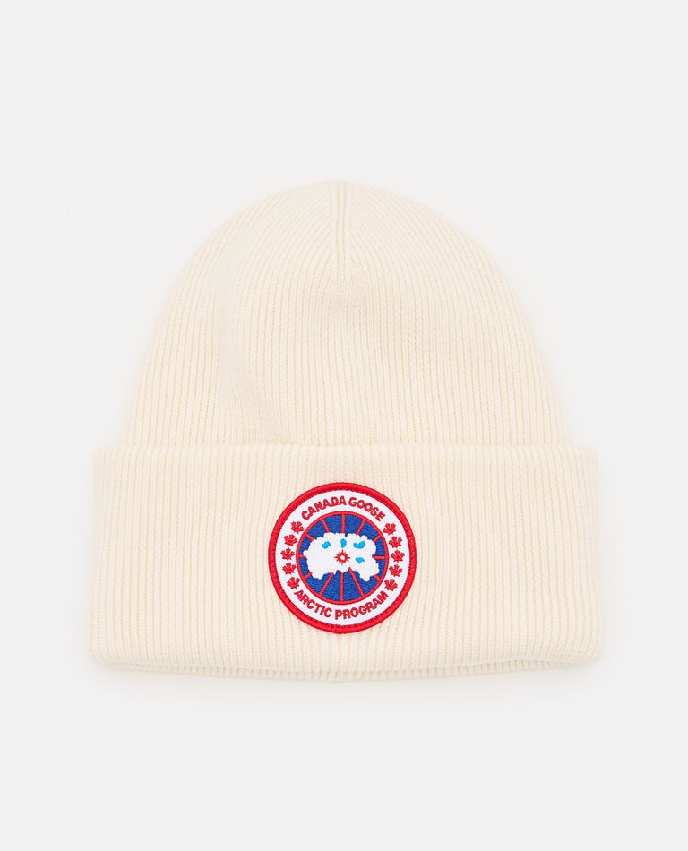 Shop Canada Goose Cg Arctic Toque In White