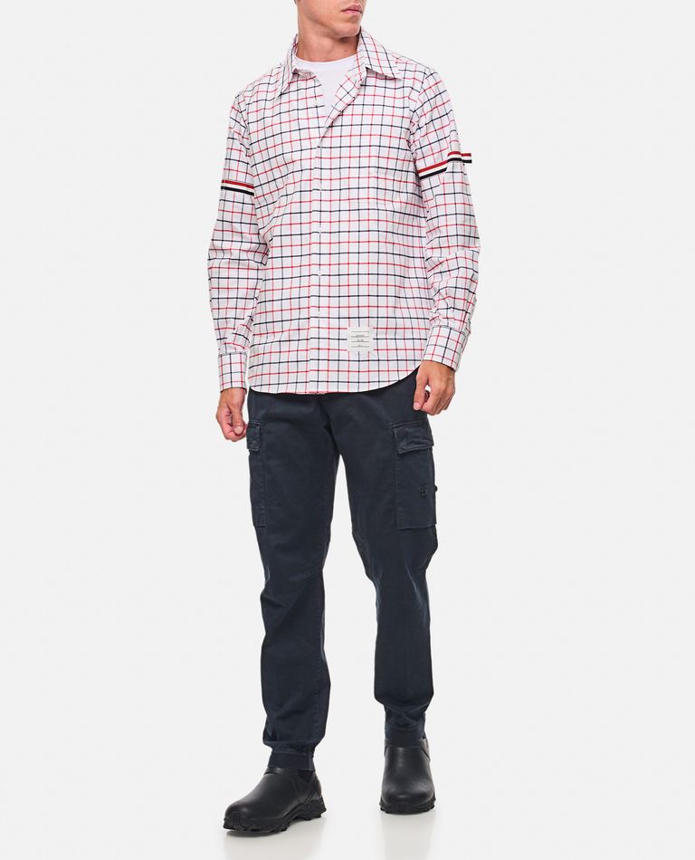 Shop Thom Browne Cotton Tattersall Shirt In Multicolor