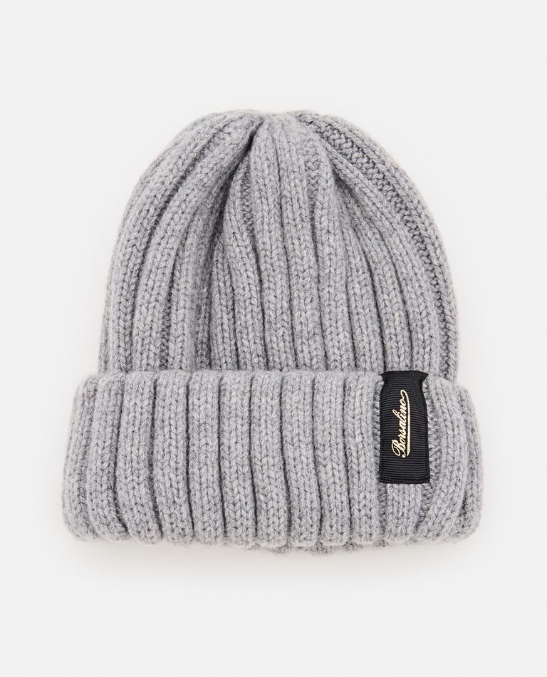 Shop Borsalino Eco Cashmere Beanie In Grey