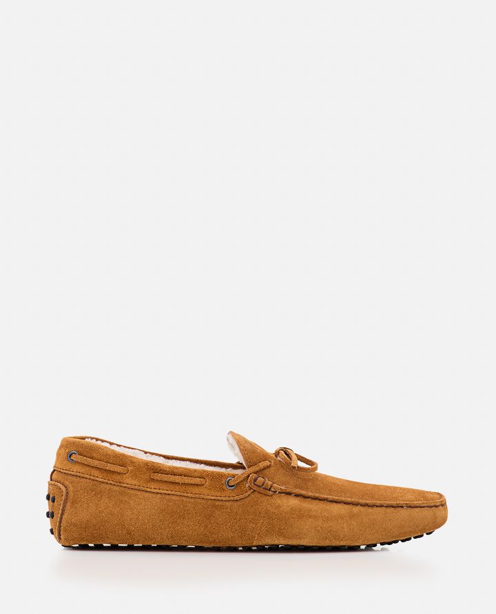 Tod's - SHEEPSKIN LACE-UP LOAFERS_1