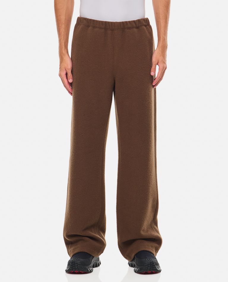 Shop Rier Fleece Trousers In Brown