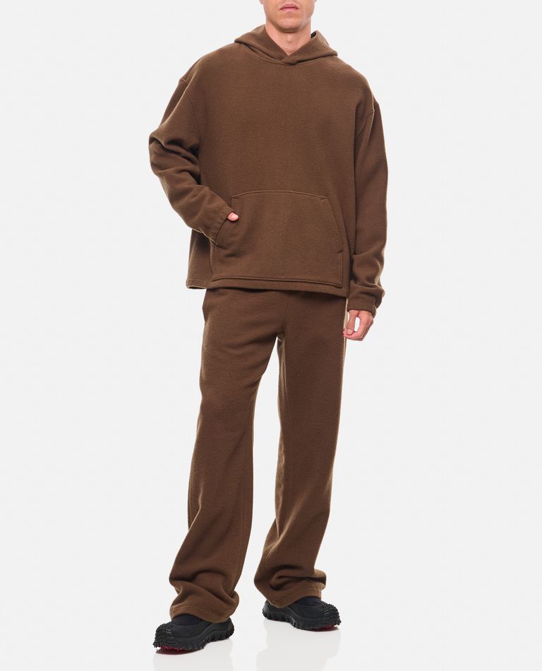 Shop Rier Fleece Trousers In Brown