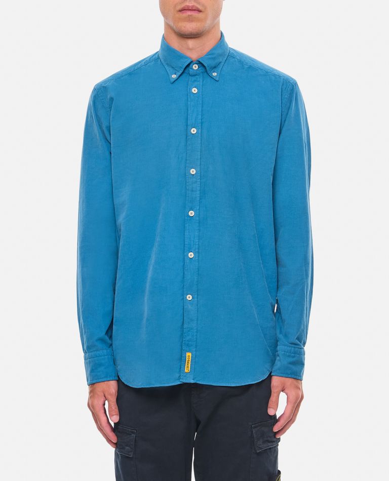 Bd Baggies Button-fastening Linen Shirt In Sky Blue