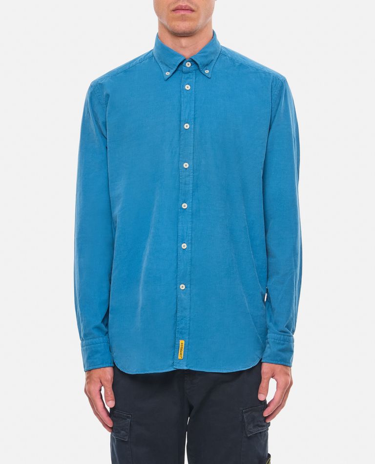 Shop Bd Baggies Cotton Shirt In Sky Blue