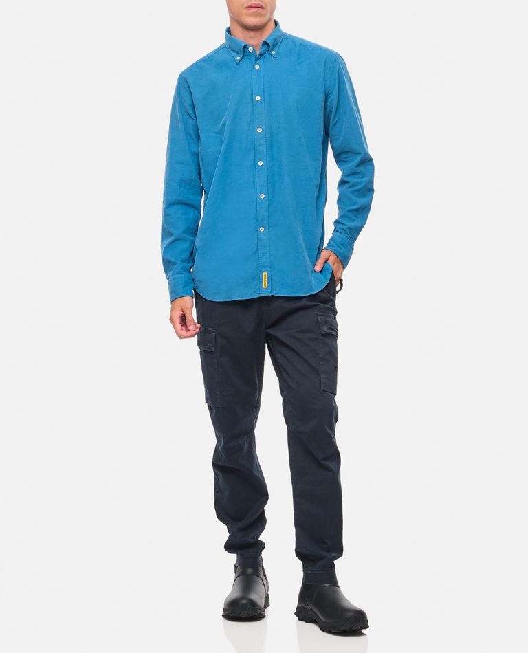 Shop Bd Baggies Cotton Shirt In Sky Blue