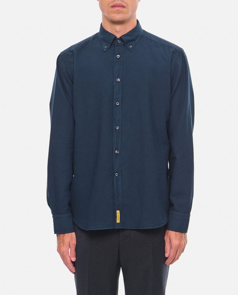 Shop Bd Baggies Cotton Shirt In Blue