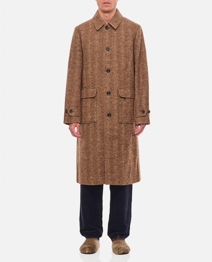 Les Deux - MAXIMILIAN HERRINGBONE WOOL COAT_1