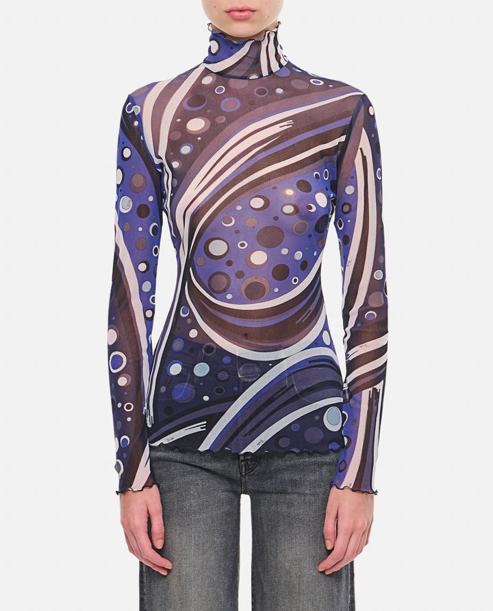 Emilio Pucci - TULLE LONG SLEEVES T-SHIRT_1