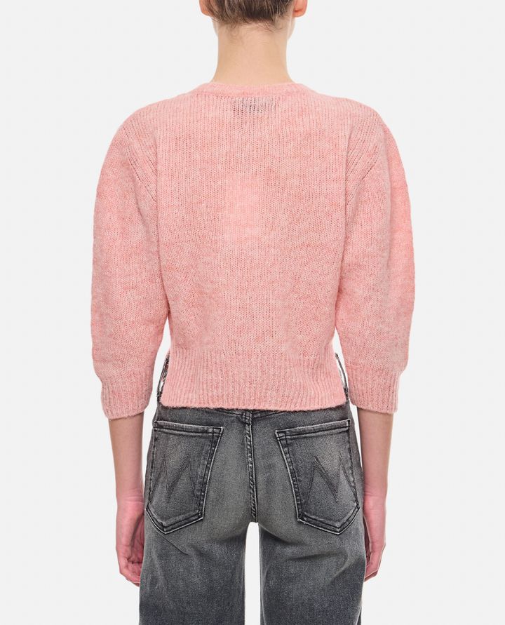 Simone Rocha - CROPPED V-NECK ALPACA KNIT JUMPER_3