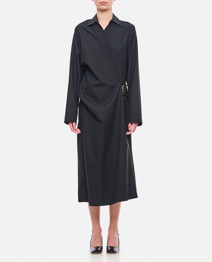 Loewe - VESTITO MIDI CON FIBBIA_1