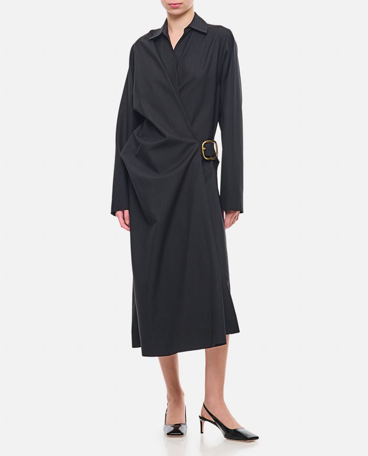 Loewe - VESTITO MIDI CON FIBBIA_2