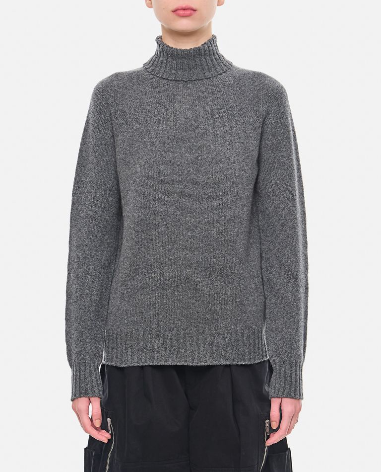 Shop Drumohr Turtleneck Sweater In Grey