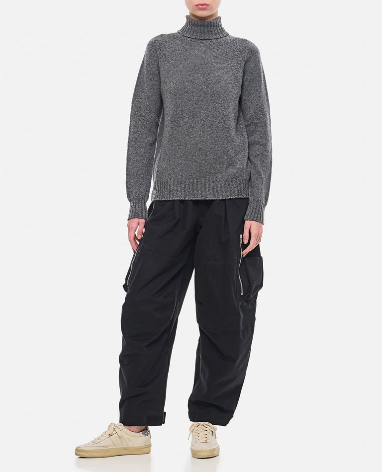 Shop Drumohr Turtleneck Sweater In Grey