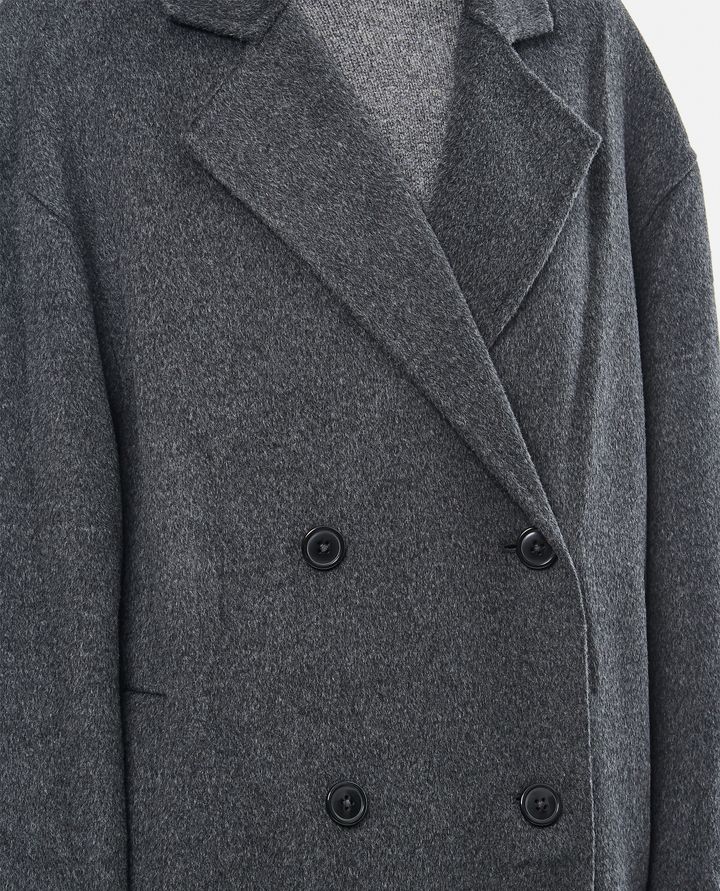 Loulou Studio - BORNEO DOUBLE BREASTED WOOL AND CASHMERE COAT_4