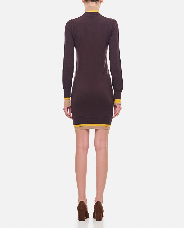 Fendi - LAYERING COLOR TRIMS SHORT DRESS_3