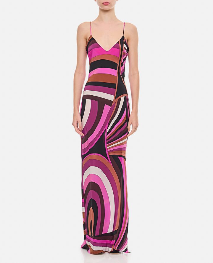 Emilio Pucci - ABITO LUNGO IN CREPE DE CHINE_1