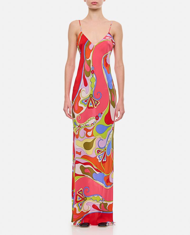 Emilio Pucci - ABITO LUNGO IN CREPE DE CHINE_1