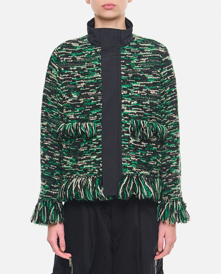 Sacai - BLUSA IN TWEED GROSGRAIN_1