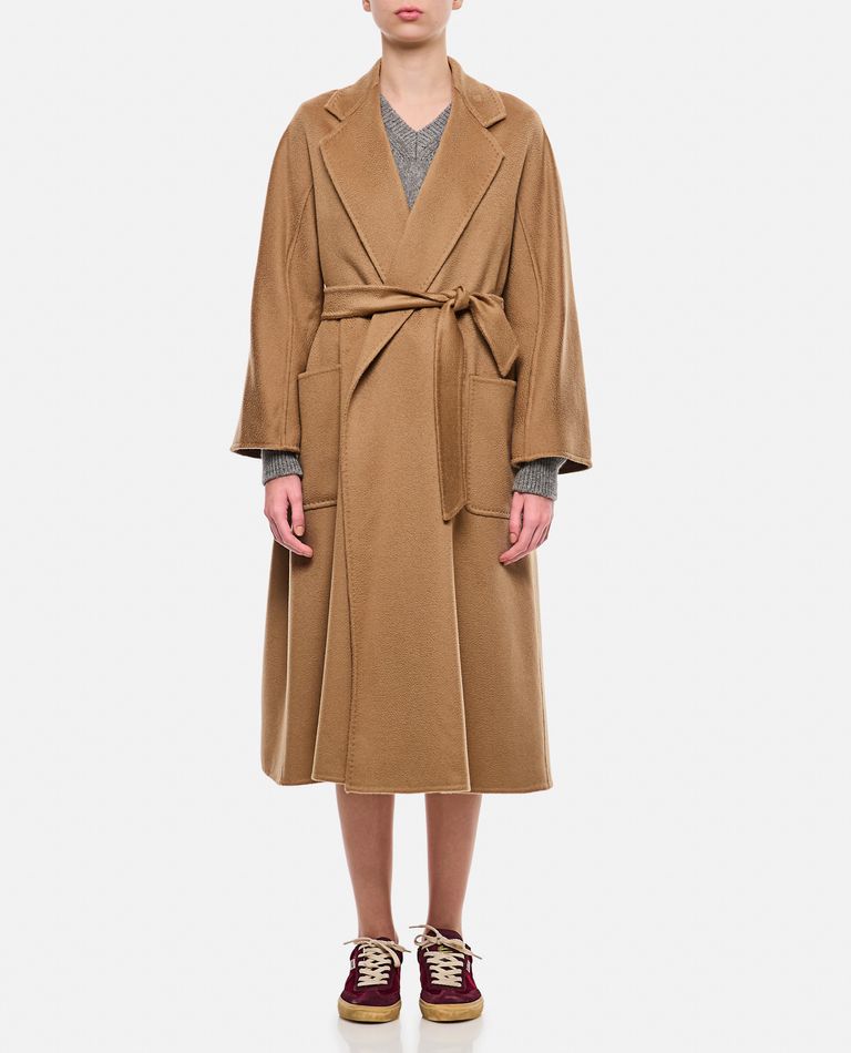 LUDMILLA BELTED CASHMERE MIDI COAT for Women - Max Mara | Biffi