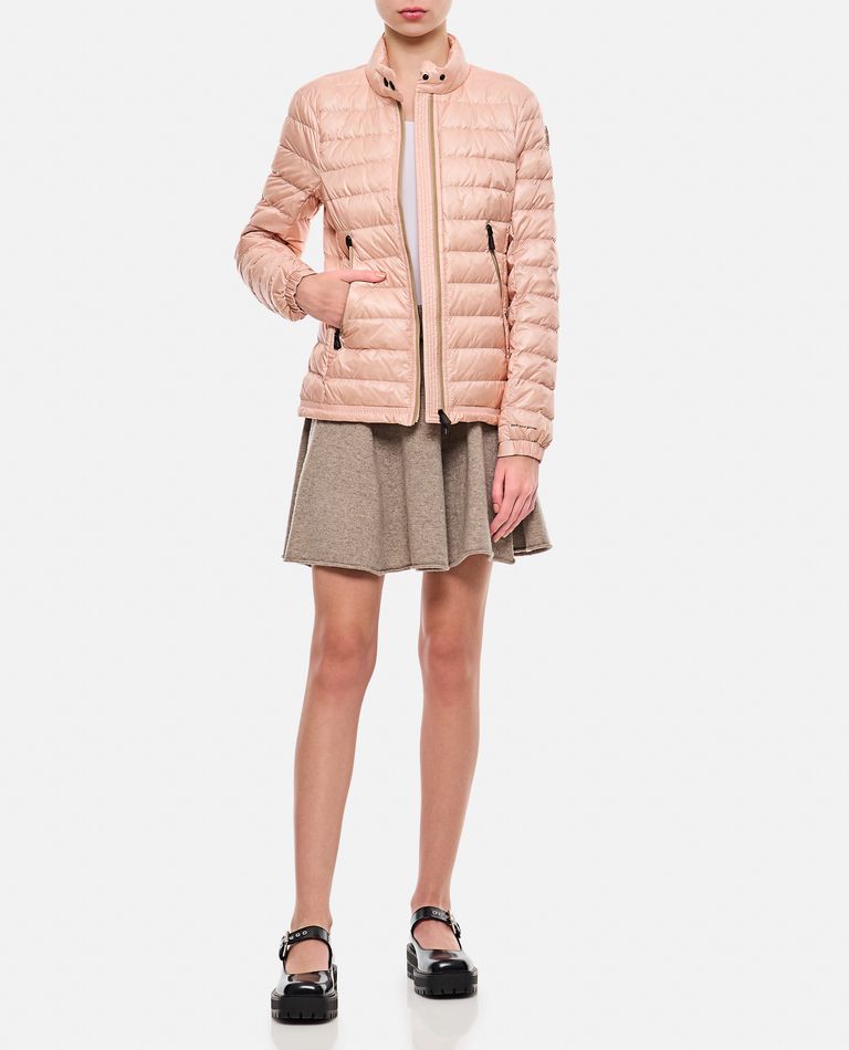 Shop Moncler Walibi Down Filled Jacket In Rose