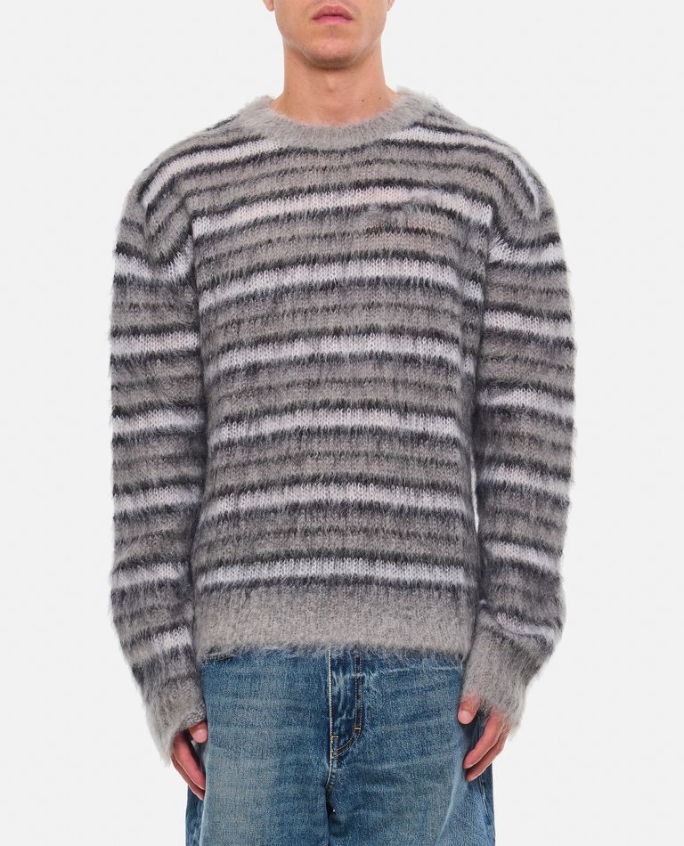 Shop Marni Mohair Sweater In Grey