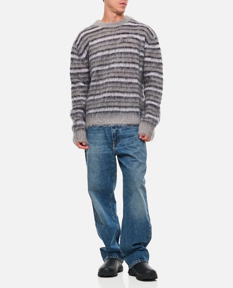 Shop Marni Mohair Sweater In Grey