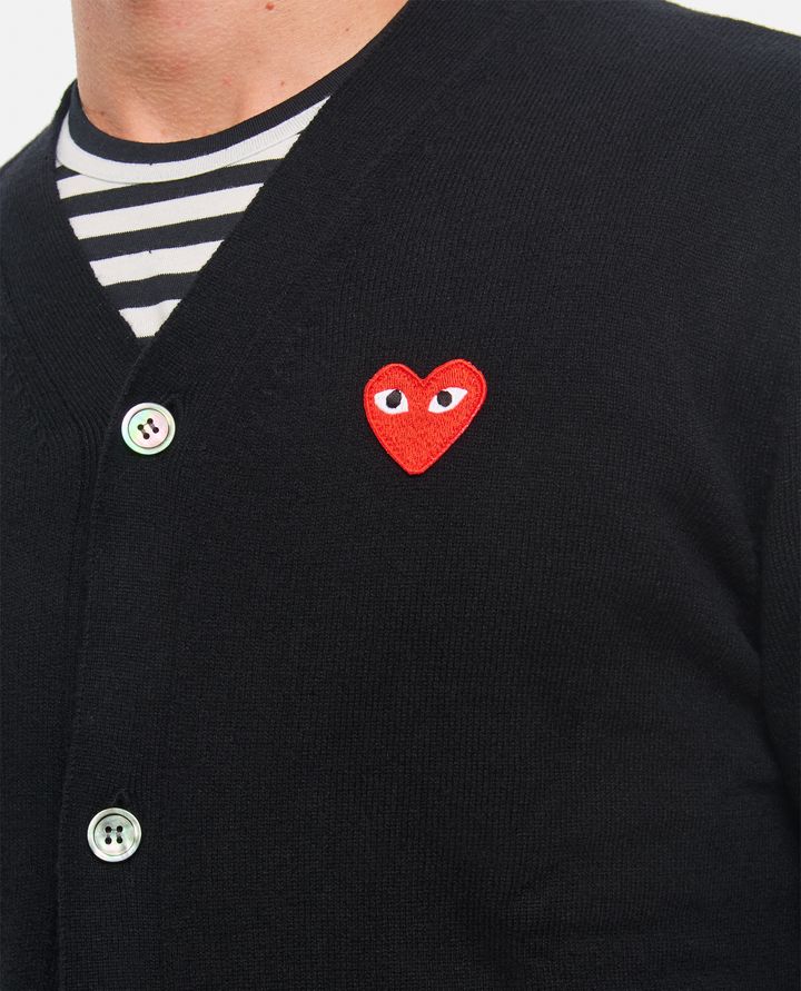 Comme Des Garçons Play - CARDIGAN CON LOGO_4