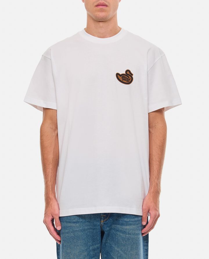 Biffi T-SHIRT IN COTONE BROWN DUCKS